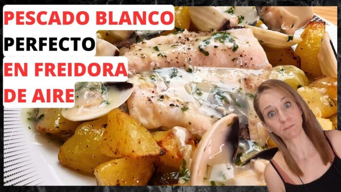 ⚠️ NO TE PIERDAS ESTA MERLUZA CON ALMEJAS EN FREIDORA DE AIRE.